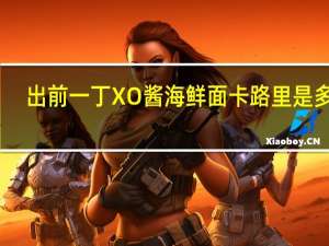 出前一丁 XO酱海鲜面卡路里是多少