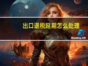 出口退税延期怎么处理