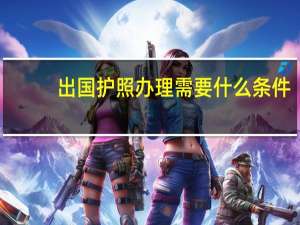 出国护照办理需要什么条件