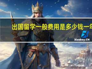 出国留学一般费用是多少钱一年