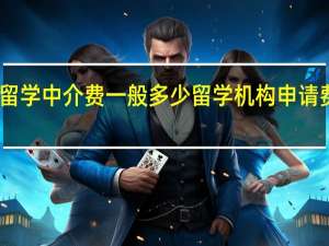出国留学中介费一般多少 留学机构申请费用多少钱