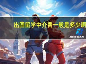 出国留学中介费一般是多少啊