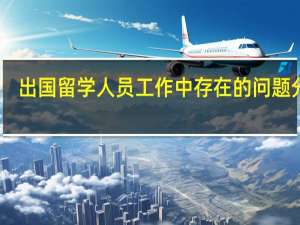 出国留学人员工作中存在的问题分析