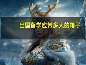 出国留学应带多大的箱子