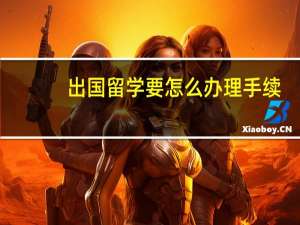 出国留学要怎么办理手续