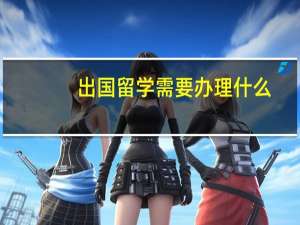 出国留学需要办理什么