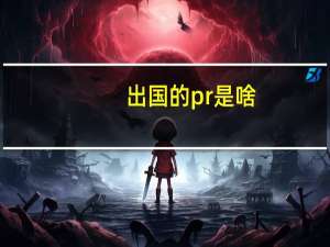 出国的pr是啥