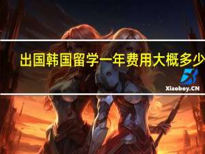 出国韩国留学一年费用大概多少钱