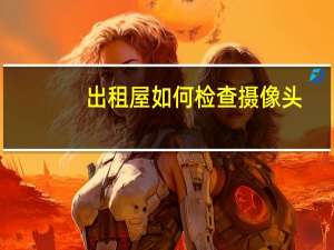 出租屋如何检查摄像头