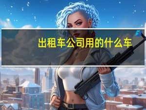 出租车公司用的什么车