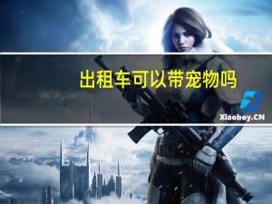 出租车可以带宠物吗