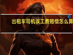 出租车司机误工费赔偿怎么算