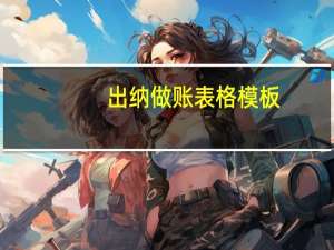 出纳做账表格模板（出纳做账表格）