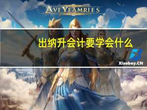 出纳升会计要学会什么