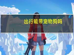 出行能带宠物狗吗