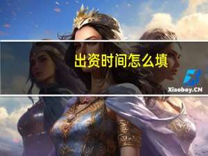 出资时间怎么填