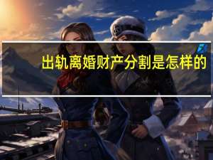 出轨离婚财产分割是怎样的