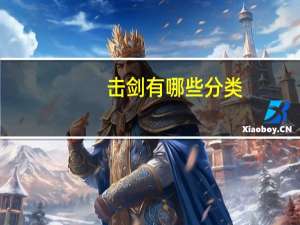 击剑有哪些分类