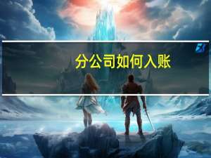 分公司如何入账