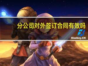 分公司对外签订合同有效吗