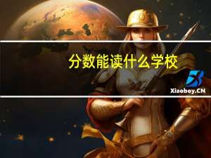 分数能读什么学校