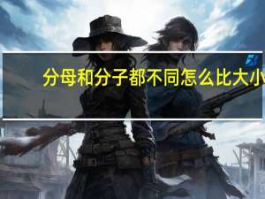 分母和分子都不同怎么比大小