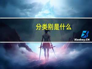 分类别是什么