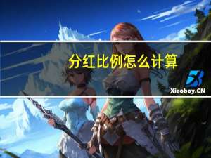 分红比例怎么计算