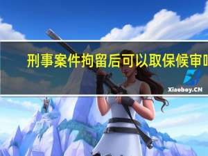 刑事案件拘留后可以取保候审吗