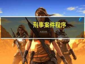刑事案件程序
