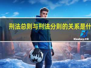 刑法总则与刑法分则的关系是什么