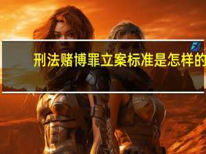 刑法赌博罪立案标准是怎样的
