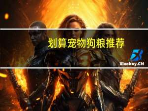 划算宠物狗粮推荐