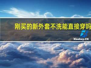 刚买的新外套不洗能直接穿吗