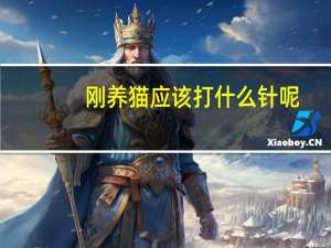 刚养猫应该打什么针呢