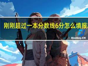刚刚超过一本分数线6分怎么填报志愿