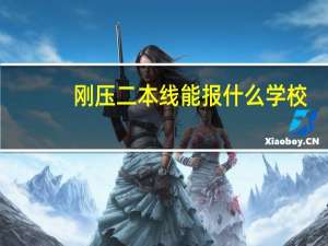 刚压二本线能报什么学校