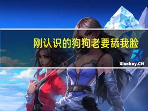 刚认识的狗狗老要舔我脸