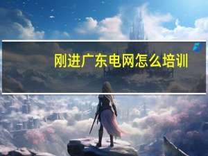 刚进广东电网怎么培训