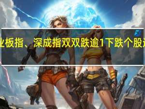 创业板指、深成指双双跌逾1% 下跌个股近4100只
