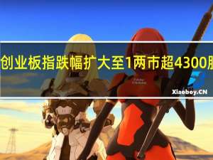 创业板指跌幅扩大至1 两市超4300股下跌