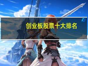 创业板股票十大排名