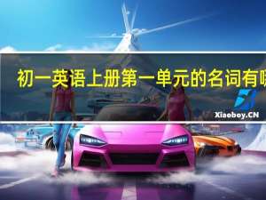 初一英语上册第一单元的名词有哪些