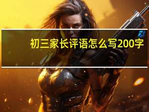 初三家长评语怎么写200字（初三家长评语怎么写）