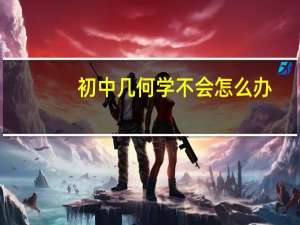 初中几何学不会怎么办