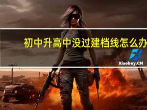 初中升高中没过建档线怎么办