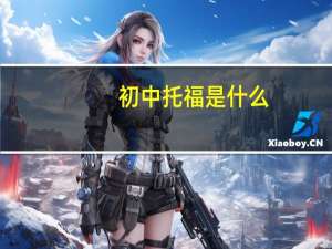 初中托福是什么
