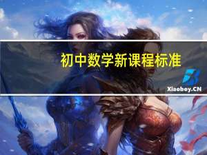 初中数学新课程标准