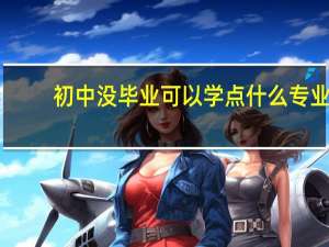 初中没毕业可以学点什么专业