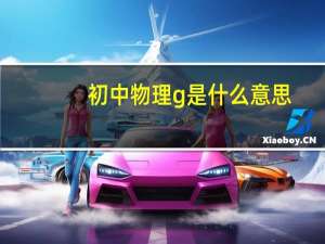 初中物理g是什么意思